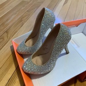 Sparkly high heels, size 5.5
